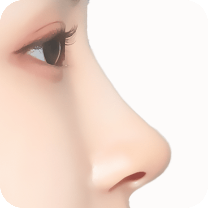 Nose and eye detail for 345 Plastic Surgery where natural looking plastic surgery.
