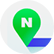 Naver Place logo, green location pin symbol.