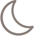 Crescent moon icon for 345 Plastic Surgery where natural results are the goal.