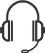 Contact us icon. Headphones with microphone. 345 Plastic Surgery where natural
