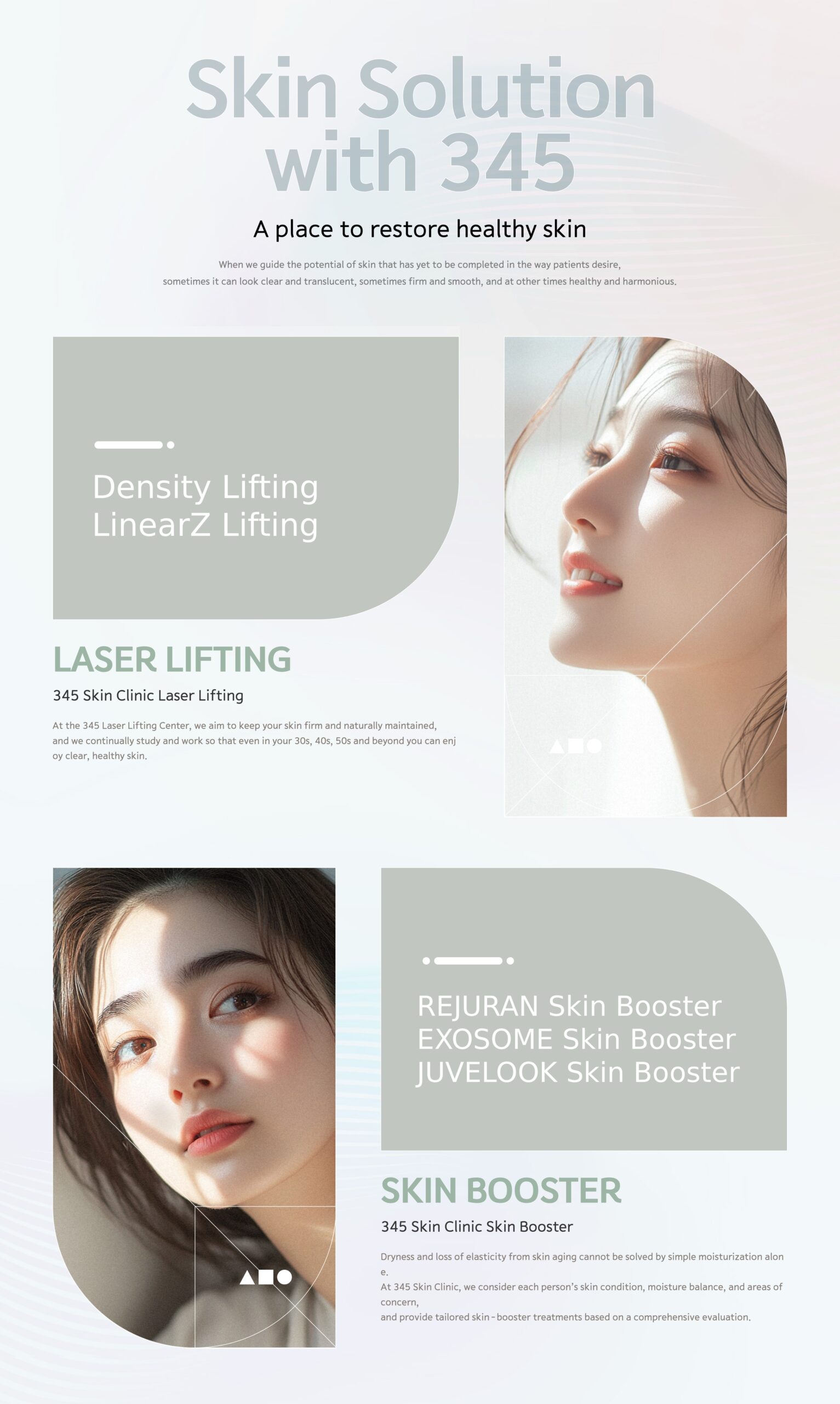 345 Skin clinic's lifting and skin booster treatments